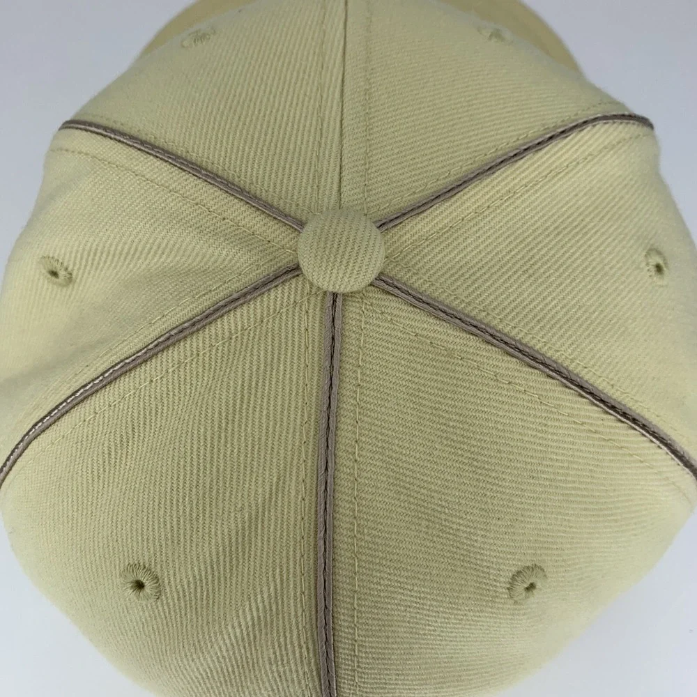 Atlanta Braves Hat Cream Fitted 7 3/4 Cap American Needle Cooperstown Collection